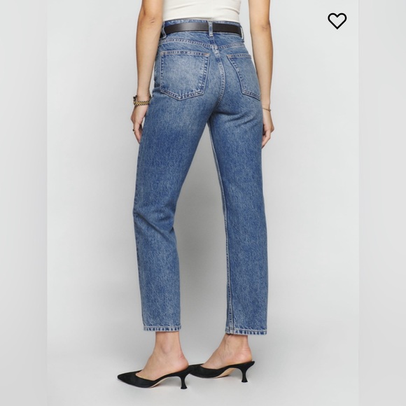 Reformation Cynthia High Rise Straight Cropped Jeans - color Colorado - size 27 - Picture 3 of 6